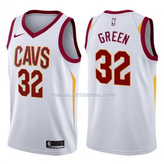 Maillot Cleveland Cavaliers Jeff 2017-18 Verde Swingman Association 2017-18 32 Blancoo