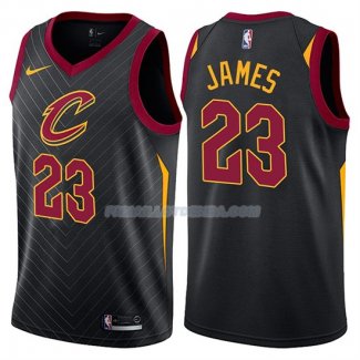 Maillot Basket Cleveland Cavaliers Lebron James Statement 2017-18 23 Noir