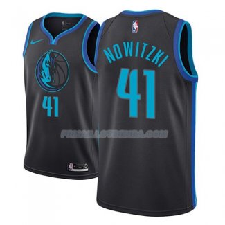 Maillot Dallas Mavericks Dirk Nowitzki Ciudad 2018-19 Noir