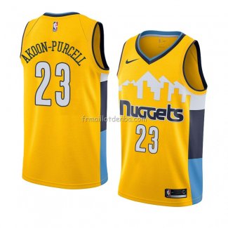 Maillot Denver Nuggets Devaughn Akoon-purcell Statement 2018 Jaune