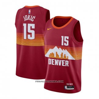 Maillot Denver Nuggets Nikola Jokic Ville 2020-21 Rouge