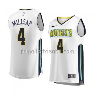 Maillot Denver Nuggets Paul Millsap Association 2017-18 Blanc