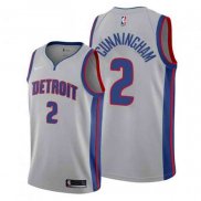 Maillot Detroit Pistons Cade Cunningham NO 2 Statement 2020-21 Gris