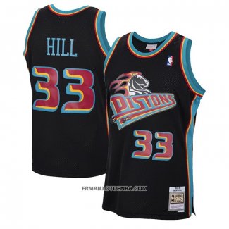 Maillot Detroit Pistons Grant Hill Mitchell & Ness 1998-99 Noir