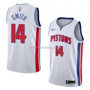 Maillot Detroit Pistons Ish Smith Association 2018 Blanc