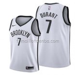 Maillot Enfant Brooklyn Nets Kevin Durant Association 2019 Blanc