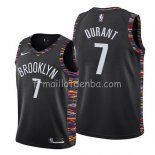 Maillot Enfant Brooklyn Nets Kevin Durant Ciudad 2019-20 Noir