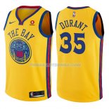 Maillot Enfant Golden State Warriors Kevin Durant Ciudad Jaune