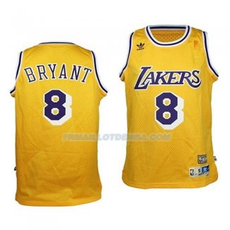 Maillot Enfant Los Angeles Lakers Kobe Bryant Retro Jaune