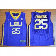 Enfants Maillot Basket NCAA Ben Simmons 25 Purpura