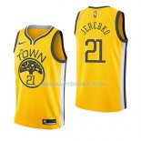 Maillot Golden State Warriors Jonas Jerebko Earned 2018-19 Jaune