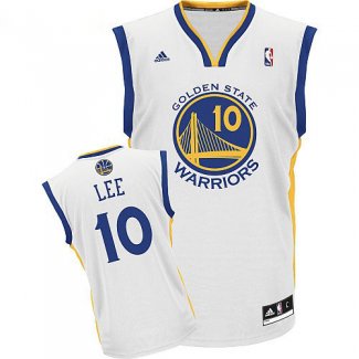 Maillot Basket Golden State Warriors Lee 10 Blanc