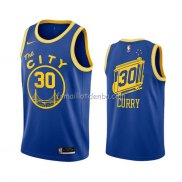 Maillot Golden State Warriors Stephen Curry Hardwood Classics 2020-21 Bleu