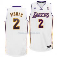 Maillot Basket Los Angeles Lakers Fisher 2 Blanco