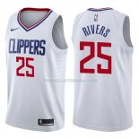 Maillot Los Angeles Clippers Austin Rivers Association 2017-18 25 Blancoo