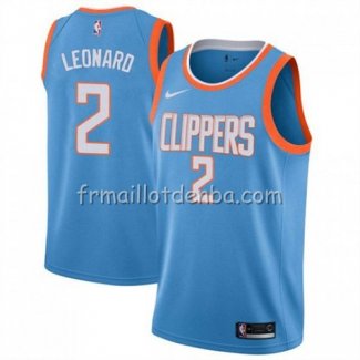 Maillot Los Angeles Clippers Kawhi Leonard Ciudad 2019 Bleu