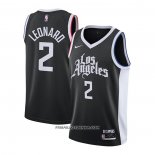 Maillot Los Angeles Clippers Kawhi Leonard Ville 2020-21 Noir