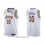 Maillot Los Angeles Lakers Deandre Jordan NO 10 Association 2021-22 Blanc