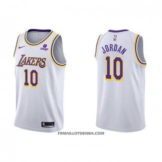 Maillot Los Angeles Lakers Deandre Jordan NO 10 Association 2021-22 Blanc