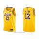 Maillot Los Angeles Lakers Kendrick Nunn NO 12 75th Anniversary 2021-22 Jaune