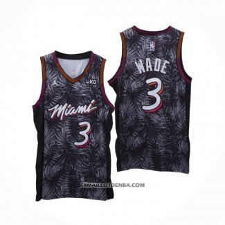 Maillot Miami Heat Dwyane Wade Fashion Royalty Noir