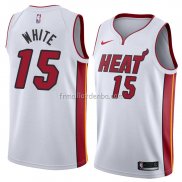 Maillot Miami Heat Okaro White Association 2018 Blanc