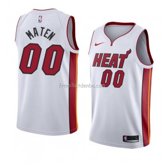 Maillot Miami Heat Yante Maten Association 2018 Blanc