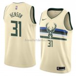 Maillot Milwaukee Bucks John Henson Ville 2018 Crema