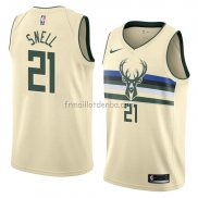 Maillot Milwaukee Bucks Tony Snell Ville 2018 Crema