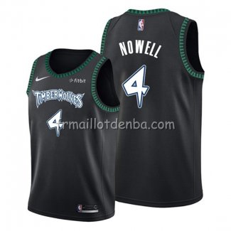 Maillot Minnesota Timberwolves Jaylen Nowell Hardwood Classics Noir