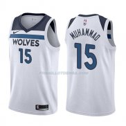 Maillot Minnesota Timberwolves Shabazz Muhammad Association 2017-18 15 Blancoo