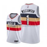 Maillot New Orleans Pelicans Zion Williamson Earned 2019-20 Blanc