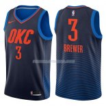 Maillot Oklahoma City Thunder Corey Brewer Statehombret 2017-18 3 Azul