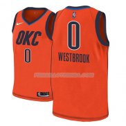 Maillot Oklahoma City Thunder Russell Westbrook Earned 2018-19 Orange