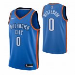 Maillot Oklahoma City Thunder Russell Westbrook NO 0 Icon Bleu