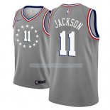 Maillot Philadelphia 76ers Demetrius Jackson Ciudad 2018-19 Gris Gris