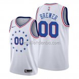 Maillot Philadelphia 76ers Earned 2018-19 Blanc