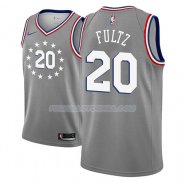 Maillot Philadelphia 76ers Markelle Fultz Ciudad 2018-19 Gris Gris