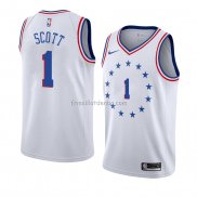 Maillot Philadelphia 76ers Mike Scott Earned 2018-19 Blanc