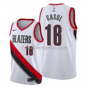 Maillot Portland Trail Blazers Pau Gasol Association Blanc