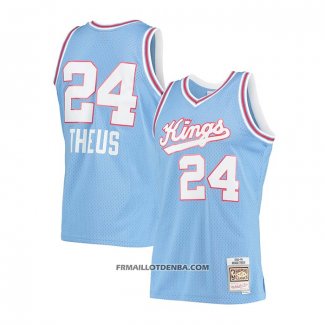 Maillot Sacramento Kings Reggie Theus Hardwood Classics 1985-86 Bleu