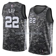 Maillot San Antonio Spurs Rudy Gay Ciudad 2018 Gris