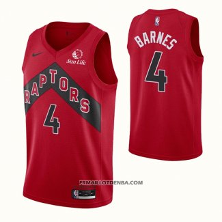 Maillot Tornto Raptors Scottie Barnes NO 4 Icon 2020-21 Rouge