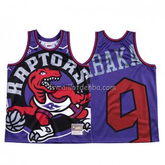 Maillot Tornto Raptors Serge Ibaka Mitchell & Ness Big Face Volet