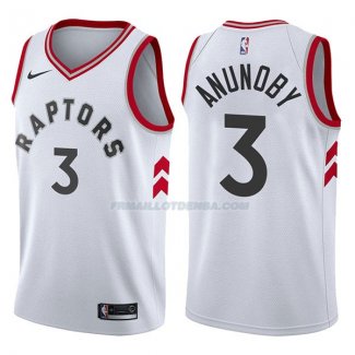 Maillot Toronto Raptors Og Anunoby Association 2017-18 3 Blancoo