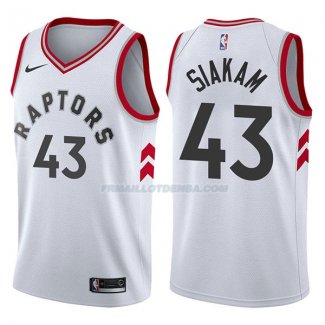 Maillot Toronto Raptors Pascal Siakam Association 2017-18 43 Blancoo