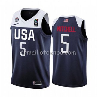 Maillot USA Donovan Mitchell 2019 FIBA Basketball World Cup Bleu