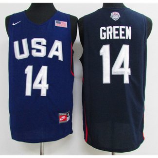 Maillot Basket USA Dream Teams Green 14 Bleu