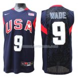 Maillot Usa 2008 Wade Bleu