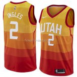 Maillot Utah Jazz Joe Ingles Ville 2018 Jaune